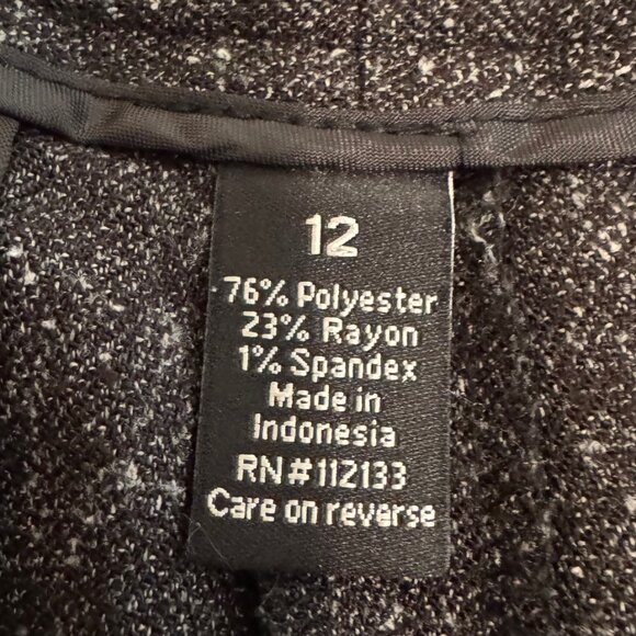 Apt 9 Maxwell Gray Nubby Dress Pants Size 12 - Picture 15 of 16